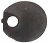 Top jaw, wax cast steel, .975 x 1.03", with alignment stud